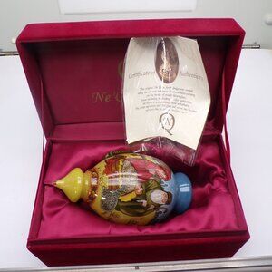 DeBrekht Ne'Qwa Art Nativity Blown Glass 6" Christmas Ornament